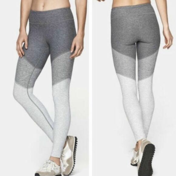 Outdoor Voices Spring size small Gray White color black Graphic leggings - Picture 1 of 6